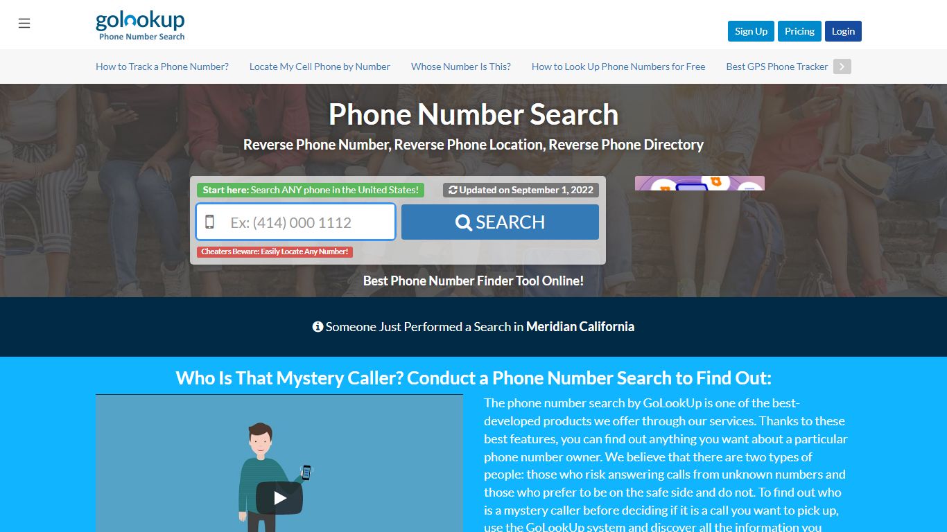 Phone Number Search | Free Phone Number Lookup | GoLookUp